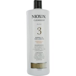 Nioxin Cleanser, System 3 (Fine/Treated/Normal to Thin-Looking), 33.8 Ounce
