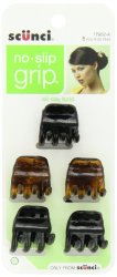 Scunci No-slip Grip Chunky Jaw Clips,5 Count