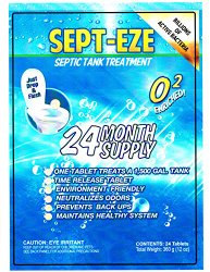 Sept Eze America’s BEST Septic Tank Treatment 24 month Supply/24 Tabs