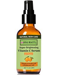 Organic Vitamin C Serum 20% for Face by Joyal Beauty. With Hyaluronic Acid 11%+Ferulic Acid+Vitamin E+Witch Hazel