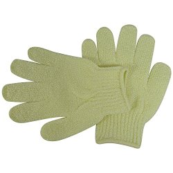Acqua Sapone Exfoliating Body Massage Gloves – Light Yellow 1 pair