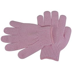 Acqua Sapone Exfoliating Body Massage Gloves – Pink 1 pair
