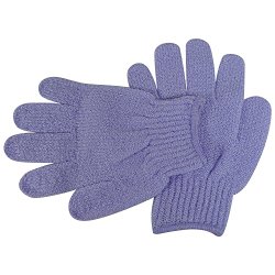 Acqua Sapone Exfoliating Body Massage Gloves – Violet 1 pair