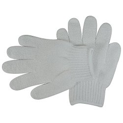 Acqua Sapone Exfoliating Body Massage Gloves – White 1 pair