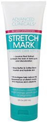 Advanced Clinicals Stretch Mark Lotion. Moisturizing Cream for Scars, Extreme Weight Loss, Pregnancy. 8oz Tube.