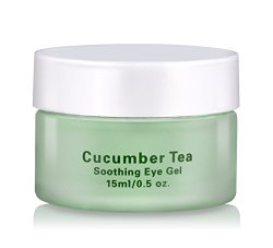 BASQNYC Cucumber Tea Eye Gel, 0.5oz