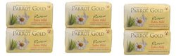 Beauty Set : 3 Units of Parrot Gold Extra Mild Premium Soap 80g (Pack of 4) [Free Facial Hair Epicare Spring A1Remover]