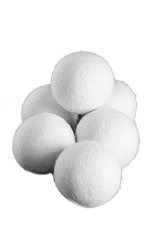 Clever Sheep 6-Pack Premium 100% XL Natural Organic Wool Dryer Balls Fabric Softener and Lint Removal (Baby Safe)