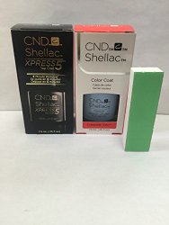 Cnd Shellac Creekside Xpress Top Coat Set of 2 Plus Free Shiner Buffer