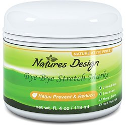 Effective Stretch Mark & Scar Fading Cream – Reduces Pregnancy Stretch Marks & Fades Scars, Fine Lines & Wrinkles