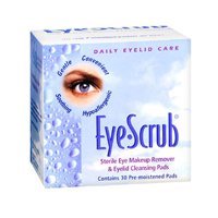 Eye Scrub Sterile Eye Makeup Remover & Eyelid Cleansing Pads 30 Ea (Pack of 3) – (Total of 90 Pads)
