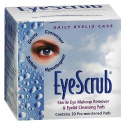 Eye Scrub Sterile Eye Makeup Remover & Eyelid Cleansing Pads 30 ea