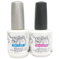 Gelish .5 Base & Top Coat Gel SET Harmony Nail Salon Uv Manicure Polish Soak Off