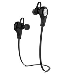 Headphone TOOPOOT® Wireless Sports Stereo Sweatproof Bluetooth Earbuds Headset (Black 1)