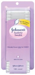 Johnson’s, Cotton Products, Safety Swabs, 185 ct