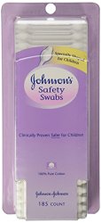 Johnson’s Johnsons Safety Swabs, 185-Count Packages (Pack of 3)