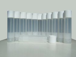 Lip Balm Empty Container Tubes 3/16 Oz (5.5ml), Pack of 12; Natural (translucent) color