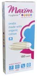 maxim Organic Cotton Swabs, 180 Count by Maxim Hygiene Products