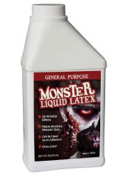 Monster Liquid Latex – 16oz Pint – Creates Monster / Zombie Skin and FX