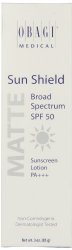 Obagi Medical Sun Shield Broad Spectrum SPF 50 Matte Sunscreen Lotion, 3 Ounce