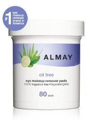 Oil-Free Eye Makeup Remover Pads by Almay for Unisex – 80 Pc pads