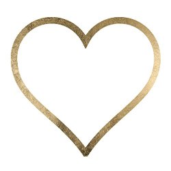 Orginal Fashiontats Metallic Gold Jewelry Temporary Tattoos – Gold Heart