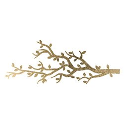 Orginal Fashiontats Metallic Gold Jewelry Temporary Tattoos – Tree Branch
