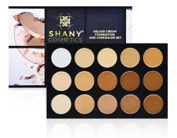 SHANY Cosmetics Professional Cream Foundation and Camouflage Concealer 15 Color Palette, 13 Ounce