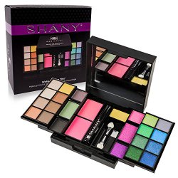 SHANY ‘Woke Up Like This’ Makeup Kit – Eye Shadows, Blushes, Mascara, and Applicators