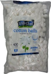 White Cloud Cotton Balls 400ct