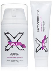 X Out 30 Day Wash-In Combo with Spot Corrector Acne Treatment