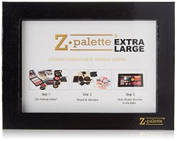 Z Palette Pro Makeup Palette, Extra Large, Black