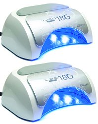 2) Gelish 18G Professional Salon Gel LED Nail Polish Curing Light Lamps Pair