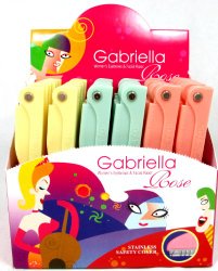 36 Pack Gabriella Womens Folding Eyebrows & Facial Razor