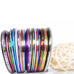 Beaute Galleria – 30 pcs Mixed Colors Rolls Striping Tape