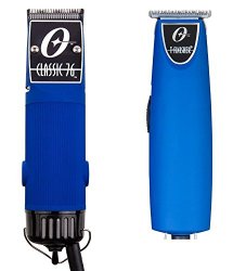 Combo Limited Edition Oster 76 and T Finisher Blue Soft Touch Clipper and Trimmer.