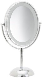 Conair Reflections LED Lighted Collection Mirror, Polished Chrome Finish