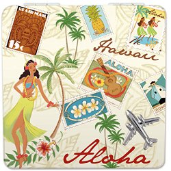Island Heritage Compact Mirror Stamped With Aloha