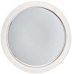 Jerdon JPFM9 9-Inch Fogless Suction Shower Mirror with 3x Magnification, Chrome and Acrylic Finish