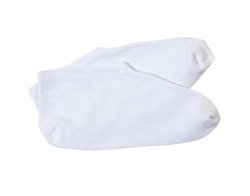 Moisturizing Overnight White Cotton Treatment Socks by JUVITUS