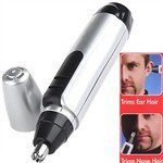 New Gentleman’s Personal Electronic Ear Nose/ Brow Facial Hair Trimmer Cleaner Shaver – Silver