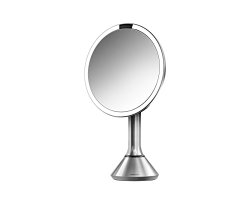 simplehuman Sensor Mirror – Sensor-Activated Lighted Vanity Mirror, 5x Magnification, 8 inches