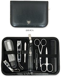 THREE SWORDS – Exclusive 10-Piece MANICURE – PEDICURE – GROOMING – NAIL CARE set / kit / case – basic-standard quality (634511)