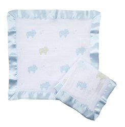 aden by aden + anais Security Blankets max – hippo,  2-Pack
