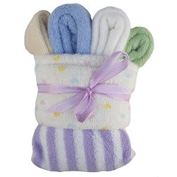 Baby Washcloths Gift Set (6-pack) – Ultra Soft, Organic Washcloths. Perfect for Baby Shower or Registry Gifts!