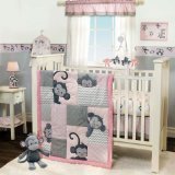 Bedtime Originals 3 Piece Crib Bedding Set, Pinkie
