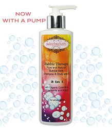 Bubble Therapy Pure and Natural Bubble Bath, Shampoo & Body wash, 3 in 1, for all family, 7.5oz.