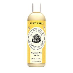Burt’s Bees Baby Bee Fragrance Free Shampoo & Wash, 12 Fluid Ounces (Pack of 3)