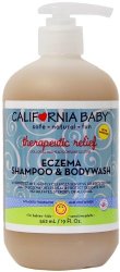 California Baby Eczema Shampoo & Bodywash – No Fragrance Therapeutic Relief – 19 oz
