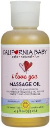 California Baby Massage Oil – I Love You, 4.5 Ounce